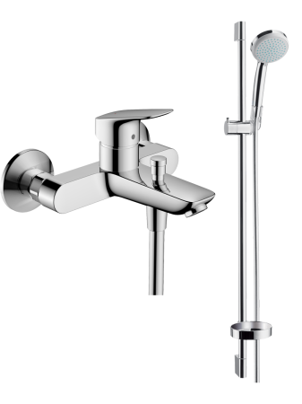Готовый набор для ванны hansgrohe Logis с ручным душем Croma, HG-PR275, хром