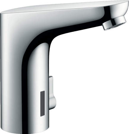 Смеситель для раковины hansgrohe Focus 130 электронный, с регулировкой температуры, питание от сети 230V 31173000, хром