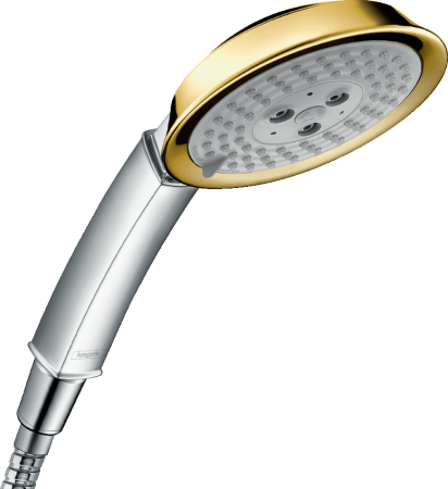 Ручной душ hansgrohe Raindance Classic 100 3jet 28548090, хром/под золото