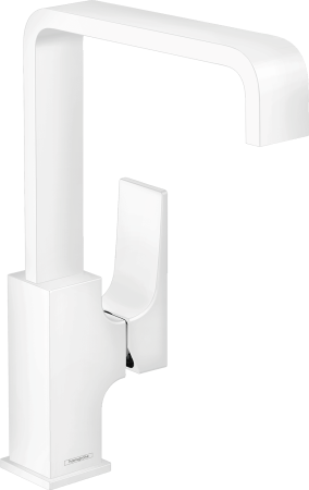 Смеситель для раковины hansgrohe Metropol 230 с поворотным изливом 32511700, матовый белый