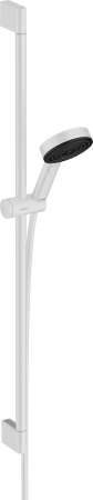 Душевой гарнитур hansgrohe Pulsify Select S 105 3jet Relaxation cо штангой 90 см 24170700, матовый белый