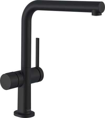 Смеситель для кухонной мойки hansgrohe Talis M54 270, с запорным вентилем 72827670, матовый черный