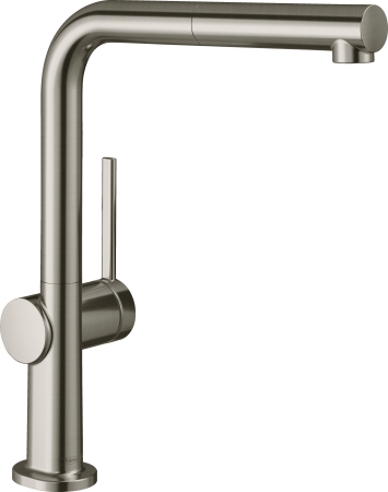 Смеситель для кухонной мойки hansgrohe Talis M54 270, с вытяжным изливом 1jet 72808800, под сталь