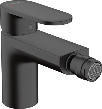 Смеситель для биде hansgrohe Vernis Blend с металлическим сливным гарнитуром 71218670, матовый черный