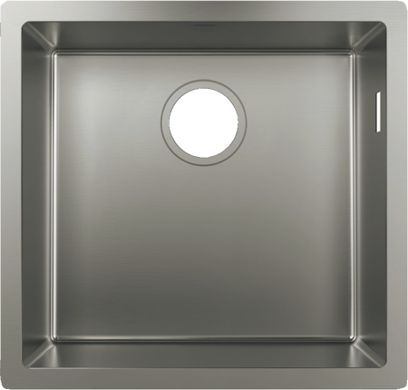 Кухонная мойка hansgrohe S71 S719-U400 интегрированная 43425800, нержавеющая сталь