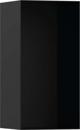 Настенный короб hansgrohe XtraStoris Minimalistic с открытой рамой, 30х15х14 см 56076670, матовый черный