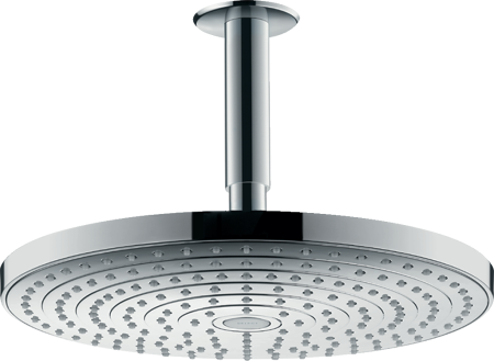 Верхний душ hansgrohe Raindance Select S 300 2jet с потолочным кронштейном 27337000, хром