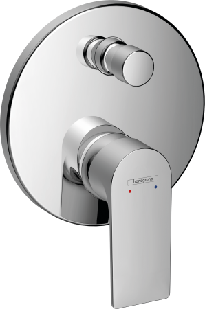 Внешняя часть смесителя для ванны hansgrohe Rebris E скрытого монтажа, с защитной комбинацией EN1717 72469000, хром