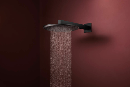 Верхний душ hansgrohe Raindance Alive S 300 2jet с кронштейном, 24540670, матовый черный