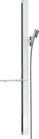 Душевая штанга hansgrohe Unica E 90 см со шлангом 27640400, белый/хром