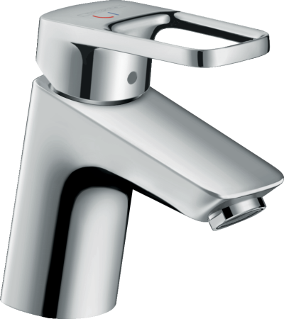 Смеситель для раковины hansgrohe Logis Loop 70 CoolStart, со сливным гарнитуром 71153000, хром