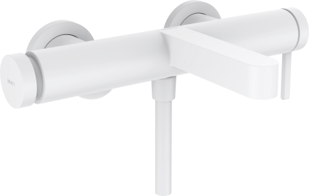 Смеситель для ванны hansgrohe Finoris внешнего монтажа 76420700, матовый белый