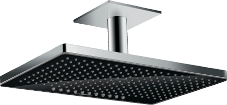 Верхний душ hansgrohe Rainmaker Select 460 2jet с потолочным кронштейном скрытого монтажа 24004600, черный/хром