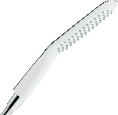 Ручной душ hansgrohe PuraVida 120 1jet EcoSmart 28568400, белый/хром