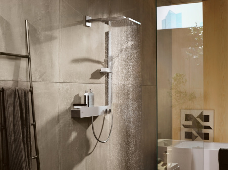 Термостат для душа hansgrohe ShowerTablet 600 на 2 потребителя 13108400, белый/хром