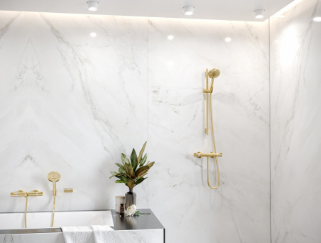 Термостат для ванны hansgrohe Ecostat Comfort, 13114140, шлифованная бронза