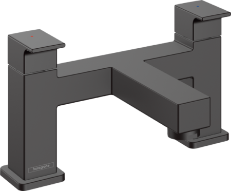 Смеситель для ванны hansgrohe Vernis Shape на край ванны на 2 отверстия 71452670, матовый черный