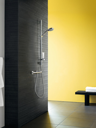 Душевой гарнитур hansgrohe Croma 100 3jet Multi со штангой 65 см и мыльницей 27775000, хром