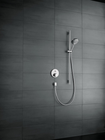 Внешняя часть термостата для душа hansgrohe ShowerSelect S скрытого монтажа на 1 потребителя 15744000, хром