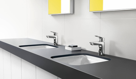 Смеситель для раковины hansgrohe Logis 100 CoolStart, без сливного гарнитура 71103000, хром