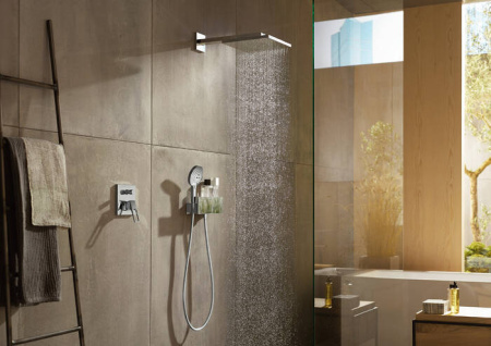 Верхний душ hansgrohe Raindance E 300 1jet с настенным кронштейном 26238000, хром