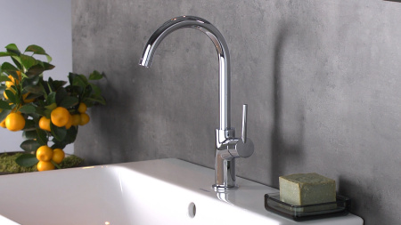 Смеситель для раковины hansgrohe Talis 210 с поворотным изливом 32082000, хром