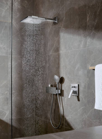 Верхний душ hansgrohe Raindance E 300 1jet с настенным кронштейном 26238000, хром