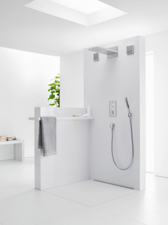 Ручной душ hansgrohe PuraVida 120 1jet 28558400, белый/хром