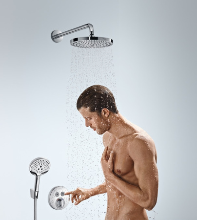 Внешняя часть смесителя для душа hansgrohe ShowerSelect S скрытого монтажа на 2 потребителя 15748000, хром