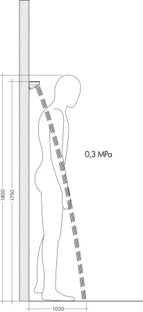 Боковой душ hansgrohe Rainfinity 500 1jet с полкой 26243700, матовый белый