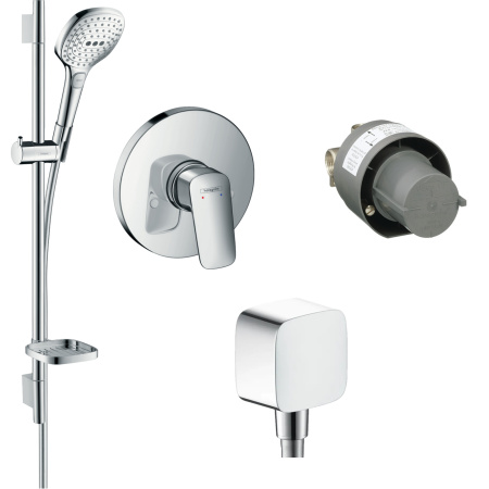 Готовый набор для душа скрытого монтажа hansgrohe Logis HG-PR21, хром