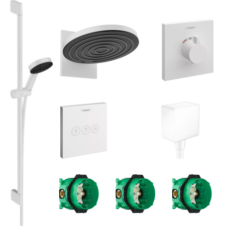 Готовый набор для душа скрытого монтажа hansgrohe Pulsify HG-PR25, матовый белый
