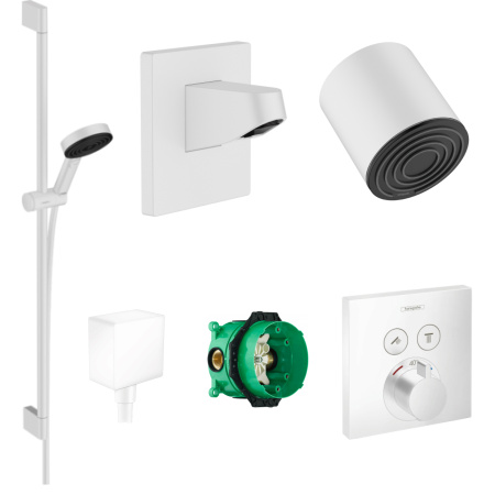 Готовый набор для душа скрытого монтажа hansgrohe Pulsify HG-PR30, матовый белый