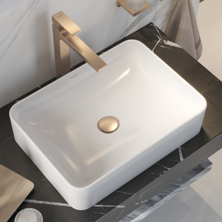 Раковина hansgrohe Xuniva Q накладная 55x40 см, 60168450, белый