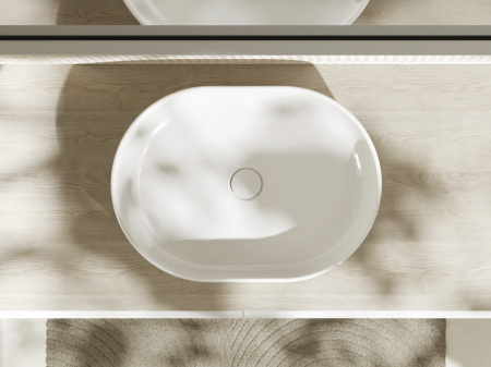 Раковина hansgrohe Xuniva U накладная 55x40 см, 60166450, белый