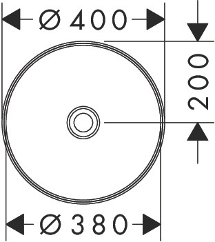 Раковина hansgrohe Xuniva S накладная 40x40 см, 60164450, белый
