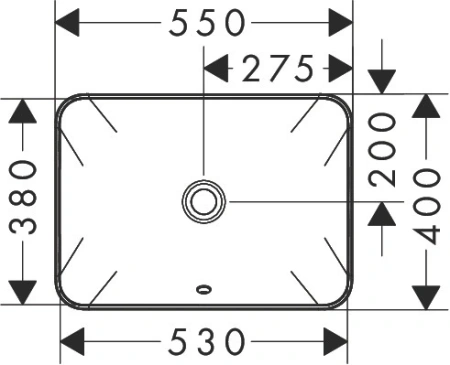 Купить Раковина hansgrohe Xuniva Q встраиваемая 55x40 см, 60158450