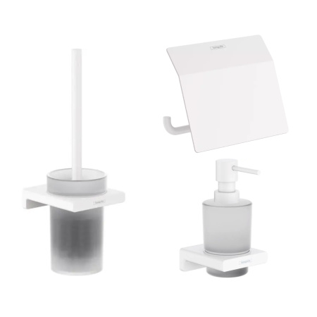 Готовый набор аксессуаров hansgrohe AddStoris HG-PR205, матовый белый
