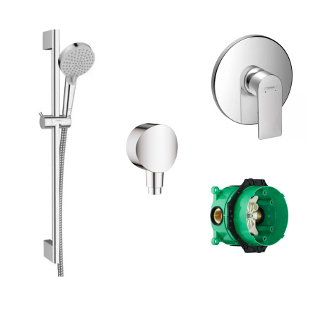 Готовый набор для душа скрытого монтажа hansgrohe Vernis со смесителем Rebris HG-PR189, хром