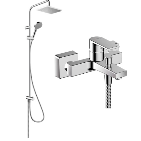 Готовый набор для ванны hansgrohe Vernis Shape HG-PR85, хром