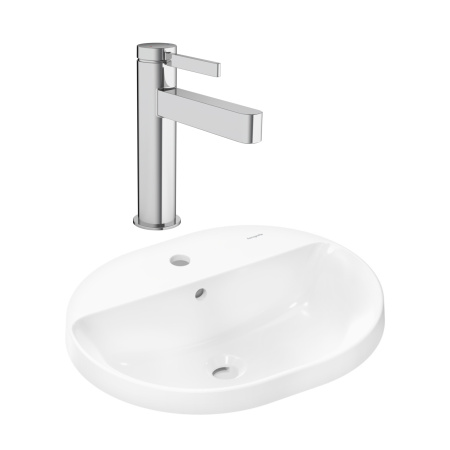 Готовый набор для раковины hansgrohe Xuniva U встраиваемой со смесителем Finoris 110 HG-PR183, белый/хром