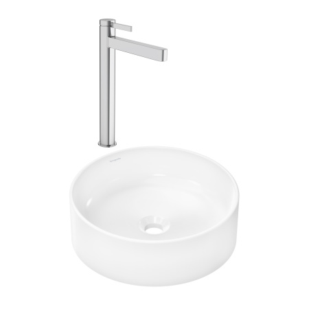 Готовый набор для раковины hansgrohe Xuniva S накладной со смесителем Finoris 260 HG-PR266, белый/хром