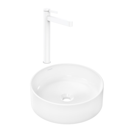Готовый набор для раковины hansgrohe Xuniva S накладной со смесителем Finoris 260 HG-PR268, белый/матовый белый
