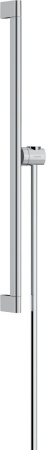 Душевая штанга hansgrohe Unica S Puro 650 мм со слайдером и шлангом Isiflex 1600 мм 24402000, хром