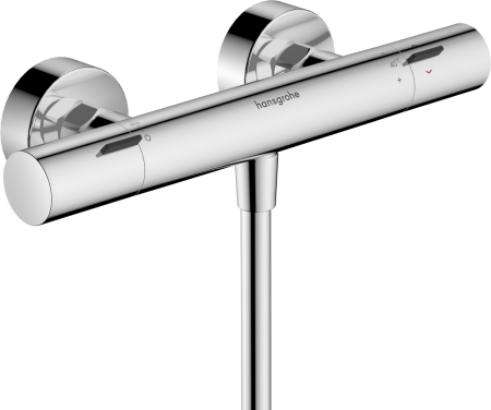 Термостат для душа hansgrohe Ecostat Fine, с ограничителем температуры, 13323000, хром