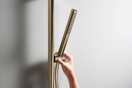 Ручной душ hansgrohe Pulsify S 100 1jet EcoSmart+, 24126140, шлифованная бронза