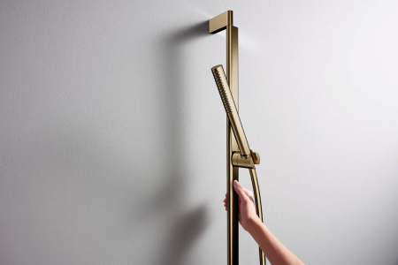 Ручной душ hansgrohe Pulsify S 100 1jet EcoSmart+, 24126140, шлифованная бронза