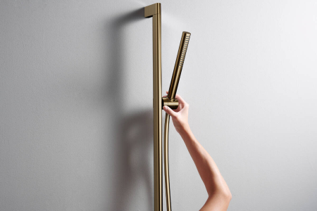 Ручной душ hansgrohe Pulsify S 100 1jet EcoSmart+, 24126140, шлифованная бронза