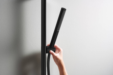 Ручной душ hansgrohe Pulsify S 100 1jet EcoSmart+, 24126670, матовый черный