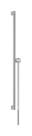 Душевая штанга hansgrohe Unica S Puro 900 мм со слайдером и шлангом Isiflex 1600 мм 24405000, хром